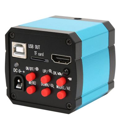 37MP Industrial Microscope Camera 1080P 60FPS USB 100-240V C Mount for Lab Microscope Standard Output Convertible Adapter (US Plug)