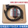 LKKBAD PLC Data Cable FX/A/3U1N Series Communication Cable PLC Programming Cable USB to 25-pin USB-SC09(Size:Online Monitoring) view 2