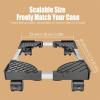CPU Stand PC Tower Stand, Adjustable Mobile CPU Stand with Rolling Caster Wheels, Floor PC Host Holder for Desktop PC Case, Fits Home Office Under Desk PC Tower Stand view 2