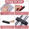 20 Pcs Cable Management Clips, Self-Adhesive Cable Management Clips, Electrical Wire Organizers for Cords Wire Clips Cord Holder for TV PC Ethernet Cable Wall Home Office Wires (Black) view 3