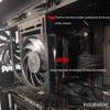 GZSHUNLI 120mm RAM Module Cooling Pump Radiator Support Drainage Reservoir Mount Bracket Holder Heatsink Fan Holder Stand White view 4