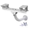 Security Camera Mount Holder Double Surveillance Camera L Type Metal Steel One to 2 Horizontal Cross Bar Dual Camera Mount Bracket Extension Bar Horizontal Arm L Shape Wall Mounting 2 Base Bracket view 1