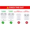 (3Pack) Case for AirPods Pro 2nd/1st Generation with Cleaning kit, XMBYGY Cute Skin Design Silicone Cartoon Charging Case Protective Covers with Keychain for AirPods Pro 2/Pro Earbuds (D+F+K) view 2