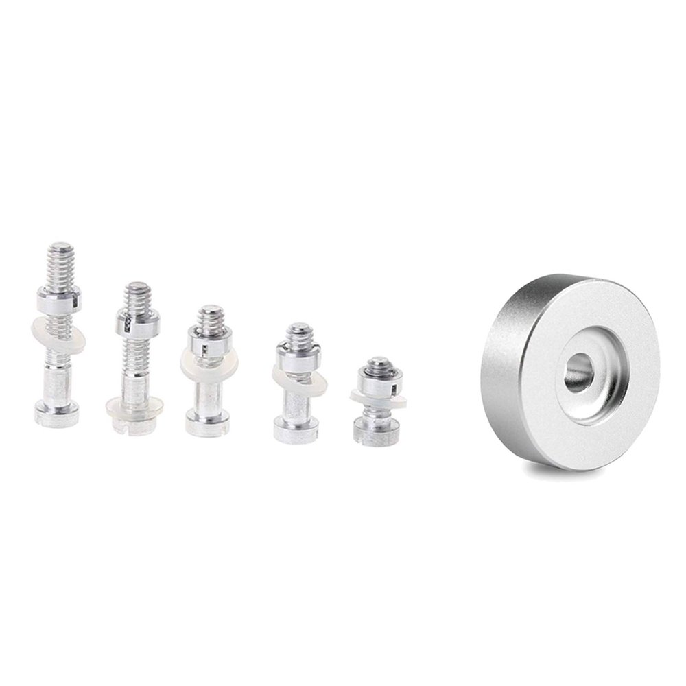 Nuhikap 5 Pcs M2.5 Screws Bolt Nut Washers Set & 1 Pcs Record Turntable Adapter