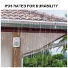 Herdio 6.5 Inch 800W Passive Outdoor Speakers Wired Waterproof 2-Way Wall Mounted Speakers with Bass Suitable for Patio Pool Deck Porch Backyard Indoor Home (2 Pairs, White) view 3