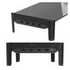 JFUDJKLI Desktop Monitor Laptop Stand Space bar Anti-Slip Desk Riser(Color:Black) view 4
