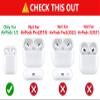 (3Pack) Case for AirPods 2nd/1st Generation with Cleaning kit, XMBYGY Cute Skin Design Silicone Cartoon Charging Case Protective Covers with Keychain for AirPods 1/2 Earbuds (M+A+F) view 2