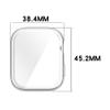 TPU Case Compatible for Huawei Watch FIt 3 Protector Watch Case, Protective Case Frame Bumper Cover Compatible for Huawei Watch FIt 3 Smartwatch Accessories (Silver/Blue/Black) view 2