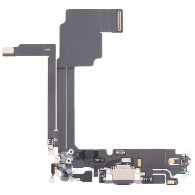 USB Charging Port Connector Board Flex Cable Replacement Compatible with iPhone 15 Pro Max (Blue)
