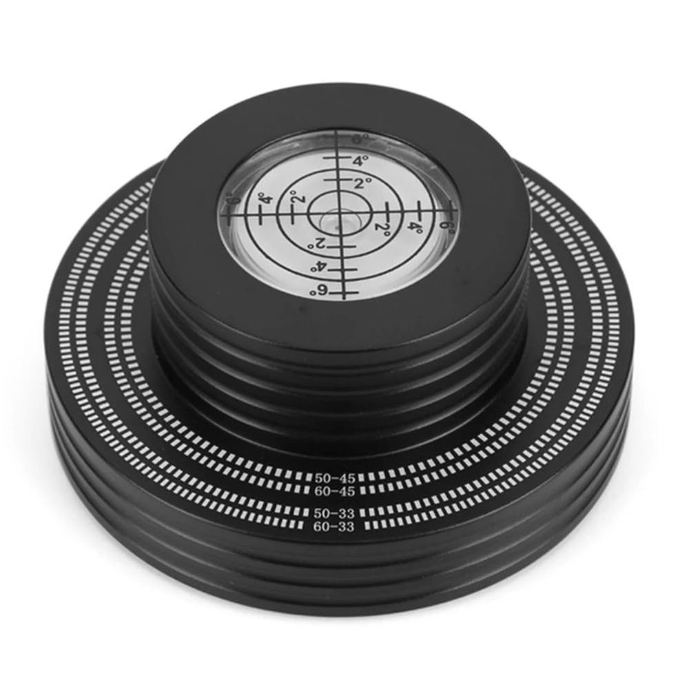 Viodmss Record Weight LP Vinyl Record Clamp Level Turntable Stabilizer Vibration Player Replacement Accessories Black
