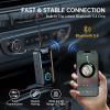 Bluetooth 5.4 Audio Transmitter Receiver, 4-in-1 Wireless Transmitter Adapter, Low Latency/HD Screen/TF Card Aux Adapter for Airplane, Car, Laptop, Radio,TV view 3