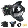 Seafrogs Underwater Housing for Sony A7C II / A7CR with WA005A Long Dome Port, [40M/130FT] Waterproof Scuba Housing Case for Sony Alpha 7C II A7CR with FE 24-70 mm F2.8 G, FE 24-105mm F4 G view 1