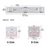 Security Camera Mount Holder for Double Surveillance Camera, Cross Bar Mount Metal Base toTwo Horizontal Cross Bar Dual Camera Mount Bracket Extension Bar Horizontal Arm Bracket view 3