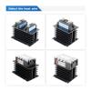 CG Black Radiator Three Phase 10A 25A 40A 60A 80A 100A DA AA DD Aluminum Radiator SSR-10DA 25DA 40DD Solid State Relay(Size:for 10-40A (White)) view 4