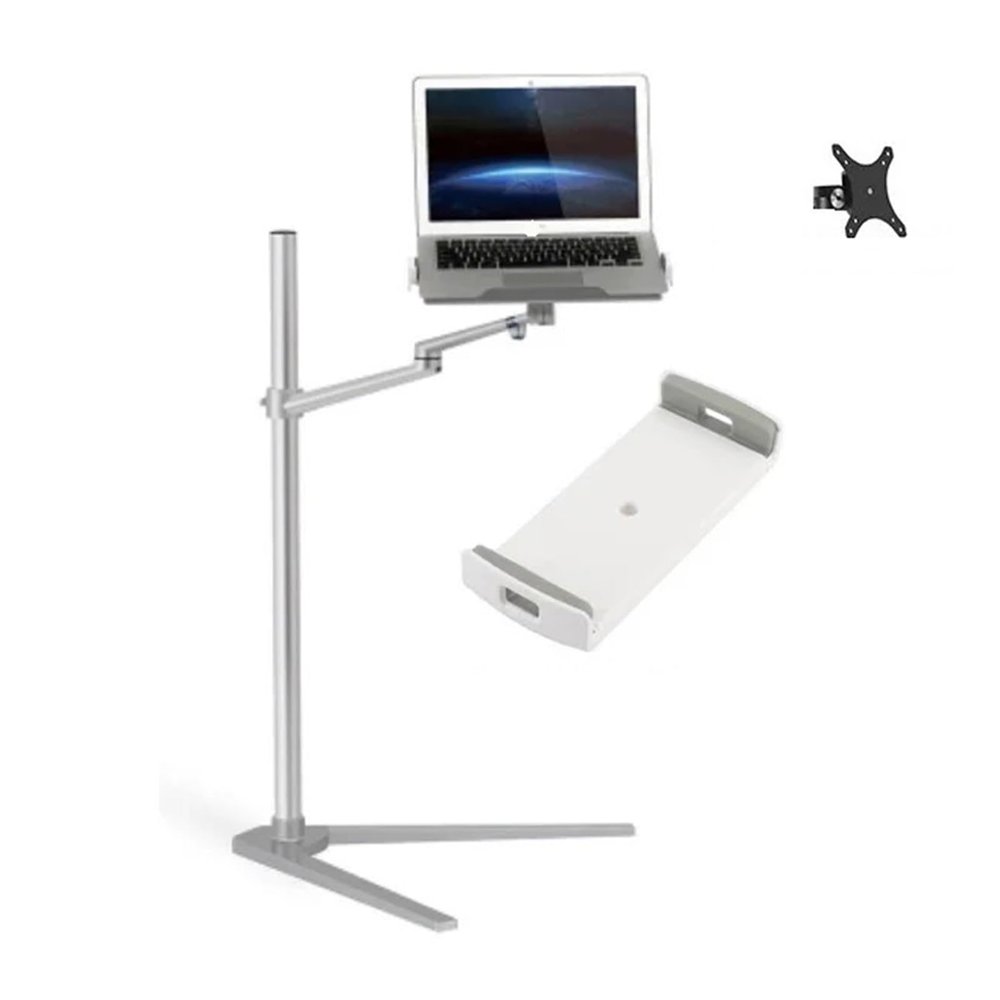 CUFTOBJM UP-8A Laptop Floor Stand Parts Accessories Rod Tube DIY(Color:with Extra vesa-01)
