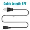 3 Prong Power Cord Replacement for Pantum P2502W M6552nw M7102DW M29DW Printer AC 8ft Power Cord C13 Cable view 2