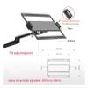 AVXANKTG 145-180mm Thick Desk OL-3L-TK Aluminum Multifunctional 10"-17" Ergonomic Desk Laptop Stand 32" Monitor Desktop Stand Computer(Color:145-180MM) view 3