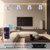 Herdio 6.5 Inch 800W Outdoor Bluetooth Speakers Wired Waterproof with Multifunctional Amplifier, Wall Mount Speakers for Patio Home Poolside Deck Backyard(2 Pairs,White) view 2