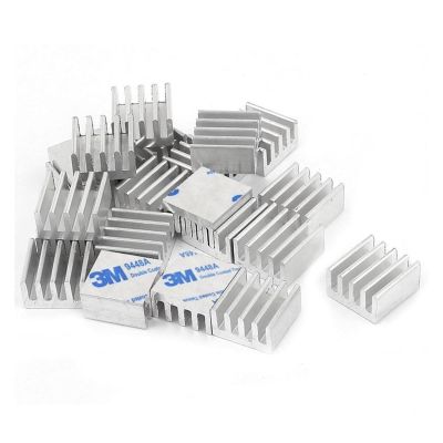 EKFVNIQQ 5pcs Aluminum Heatsink 8.8x8.8x5mm Electronic Chip Cooling Radiator Cooler for CPU, RAM, GPU, A4988 Chipset Heatsink(Color:W 3M9448A Tape)