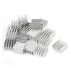 EKFVNIQQ 5pcs Aluminum Heatsink 8.8x8.8x5mm Electronic Chip Cooling Radiator Cooler for CPU, RAM, GPU, A4988 Chipset Heatsink(Color:W 3M9448A Tape) view 2