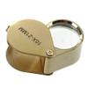 Viodmss 4pcs 10x Magnifying Magnifier Glass Jewellers Eye Foldable Jewelry Loop Loupe(Golden) view 2