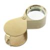 Viodmss 4pcs 10x Magnifying Magnifier Glass Jewellers Eye Foldable Jewelry Loop Loupe(Golden) view 4