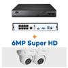 ONWOTE 4K 8 Channel NVR with (2) 6MP PoE IP Security Cameras view 1