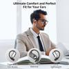 JIECAN Open Ear Headphones Bluetooth V5.3 Wireless Earbuds with Earhooks with Digital Display Charging Case, Conduction Headphones with Mic Waterproof Sport Earbuds for Running (Black) view 2
