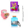 (3Pack) Case for AirPods 2nd/1st Generation with Cleaning kit, XMBYGY Cute Skin Design Silicone Cartoon Charging Case Protective Covers with Keychain for AirPods 1/2 Earbuds (B+G+T) view 1