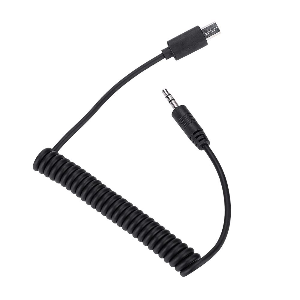 RM VPR1 Shutter Release Cable,3.5mm 2.5mm Remote Switch Shutter Release Cord,Threaded Release Cable for A7Iii A9 A99 ii A7 ii A6500 (3.5mm-#01)