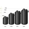 Pasuihcay 4PCS Camera Case Lens Pouch Set Lens Case Small Medium Large and Extra Large for DSLR Camera Lens Bag Pouch Shockproof, black view 3