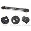 Pasuihcay 8 inch Dual Flash Camera Mount Tripod Bracket with 1/4 Screw for 3D Stereoscopic Photography DSLR Camera Accessories, black view 2