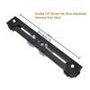 Pasuihcay 8 inch Dual Flash Camera Mount Tripod Bracket with 1/4 Screw for 3D Stereoscopic Photography DSLR Camera Accessories, black view 3