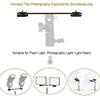 Pasuihcay 8 inch Dual Flash Camera Mount Tripod Bracket with 1/4 Screw for 3D Stereoscopic Photography DSLR Camera Accessories, black view 4