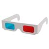 Pasuihcay 3D Glasses, 10 Pairs Red and Blue Paper Stereo Lenses for Set Anaglyph Paper 3D Glasses, white view 2