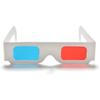 Pasuihcay 3D Glasses, 10 Pairs Red and Blue Paper Stereo Lenses for Set Anaglyph Paper 3D Glasses, white view 3