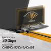 Ethernet Cable 50ft For Cat6/Cat5E, 40Gbps Support Cat8/Cat7, 24AWG Network Cable Indoor&Outdoor, Direct Burial Waterproof & UV Resistant, High Speed Snagless RJ45 LAN Cord -POE/Modem/Router, Black view 3