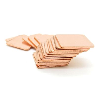 10pcs 20x20x1.0mm DIY Copper Spacer Heat Sink Thermal Pad Cooling for XBOX360 PS2 3 4 BGA CPU VGA Chip RAM IC Cooler Heat Sink(Size:0 8mm)