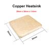 10pcs 20x20x1.0mm DIY Copper Spacer Heat Sink Thermal Pad Cooling for XBOX360 PS2 3 4 BGA CPU VGA Chip RAM IC Cooler Heat Sink(Size:0 8mm) view 2