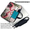 15.6 inch Laptop Tote Bag Men Women Pink Flamingo Birds Shoulder Laptop Sleeve Briefcase Messenger Computer Bag view 3