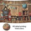 10x10ft Vintage Wooden House Welcome Back to School Backdrop Kindergarten Classroom Backdrop Welcome Kids Kindergarten Classroom First Day of School Homecoming Children Photo Wallpaper view 4
