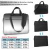 15.6 inch Laptop Tote Bag Men Women Ombre White to Black Shoulder Laptop Sleeve Briefcase Messenger Computer Bag view 2