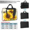 13 inch Laptop Tote Bag Men Women Bees Sunflowers Daisy Rose Flowers Shoulder Laptop Sleeve Briefcase Messenger Computer Bag view 2