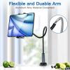 Uniwit Gooseneck Tablet Stand, iPad Holder Mount,Flexible Arm Clamp for Bed,Table,Desk,Compatible with iPad Pro Air Mini,Samsung Tablet,Kindle Fire,iPhone,Cellphone,for 4.7-12.9" Devices. view 2