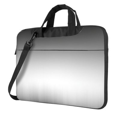 14 inch Laptop Tote Bag Men Women Ombre White to Black Shoulder Laptop Sleeve Briefcase Messenger Computer Bag