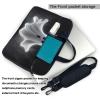 14 inch Laptop Tote Bag Men Women Black and Halloween Ghost Shoulder Laptop Sleeve Briefcase Messenger Computer Bag view 3