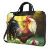 15.6 inch Laptop Tote Bag Men Women Beautiful Rooster Hen Shoulder Laptop Sleeve Briefcase Messenger Computer Bag view 1