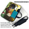15.6 inch Laptop Tote Bag Men Women Beautiful Rooster Hen Shoulder Laptop Sleeve Briefcase Messenger Computer Bag view 3