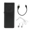 MUNEFE Portable MP3 Player, Portable Mini Music Player, Diital Music Player for Study Work Relaxation (Black) view 1