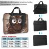 14 inch Laptop Tote Bag Men Women coffee bean owl Shoulder Laptop Sleeve Briefcase Messenger Computer Bag view 2